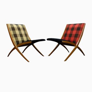 Folding Antimott Chairs by Ulrich Hermstrüwer for Wilhelm Knoll, 1950s, Set of 2