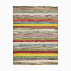 Tappeto Kilim Flatwave in lana multicolore, anni '10
