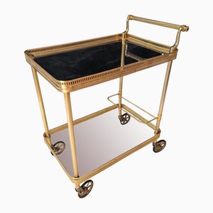Serving Cart in Brass and Gilded Bronze, 1970s
