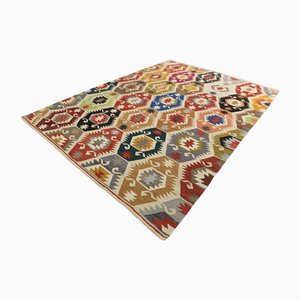 Grand Tapis Kilim Vintage en Laine