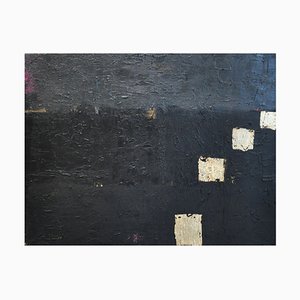 Bridg', Black Graphic III, 2022, Acryl auf Leinwand