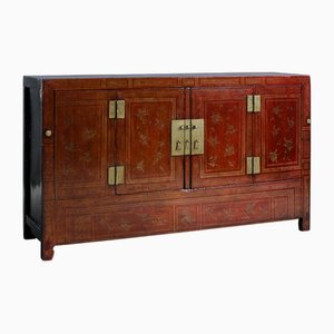 Dongbei Sideboard in Rot & Gold, 1890er