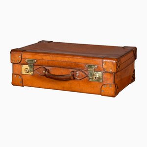 20th Century British Made Bridle Leather Suitcase, 1910s