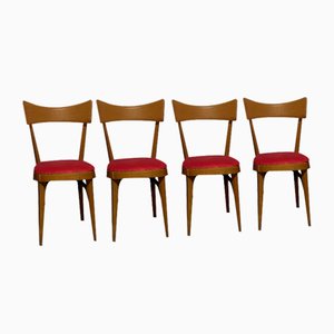 Chairs in Ico Parisi Style, 1950s, Set of 4