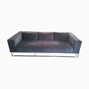 Large Sofa on Chrome-Plated Metal by Andrew Martin