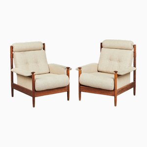 Set of Mid-Century Scandinavian Lounge Chairs, Denmark, 1960s