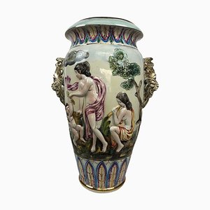 Grand Vase Barbott par Ange Capodimonte, 1980s