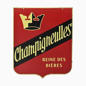 Cartel de doble cara esmaltado de Champigneulles