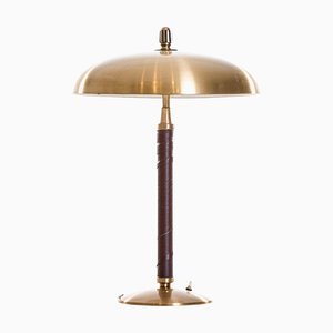 Swedish Model 5013 Brass Table Lamp by Einar Bäckström, 1950s