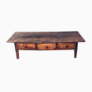 Low Spanish Folk Art Console or Coffee Table