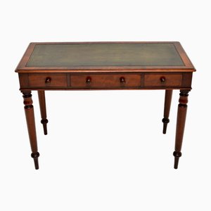 Antique Victorian Leather Top Writing Table, 1860