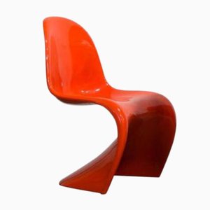 Orange Stacking Chair by Verner Panton for Herman Miller, 1970s
