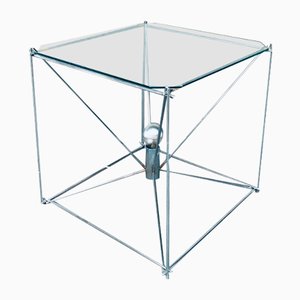 Mesa de centro cubista con lámpara atribuida a Max Sauze, Francia años 60