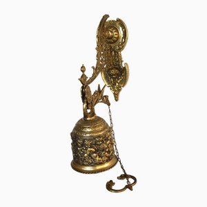 Campana de porche vintage en bronce