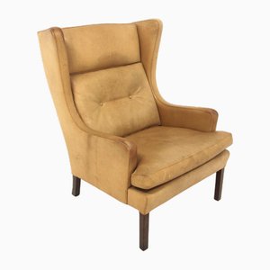 Fauteuil Scandinave en Cuir, Suède, 1960s