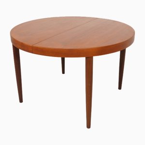 Table de Salle à Manger Ronde Vintage en Teck, Danemark, 1960s