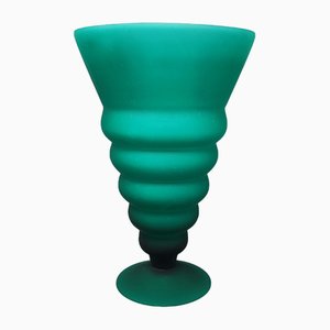 Green Murano Glass Vase by Michielotto, 1960s