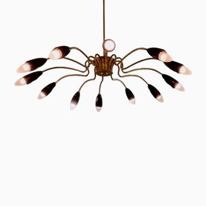 12-Arm Chandelier from Stilnovo, 1950s