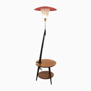 Skandinavische Teak Lampe, Schweden, 1950er