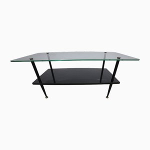 Black Rectangular Coffee Table in the style of Guariche, 1960s