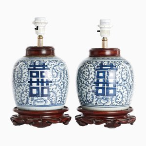 Original Gemwert Pots in the Form of Table Lamps, Set of 2