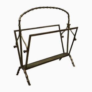 Vintage Magazine Rack from Maison Bagues, 1950s