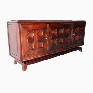 Credenza Art Déco in quercia di Victor Courtray, anni '40