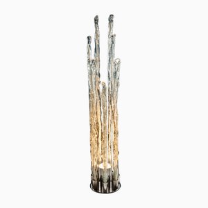 Lámpara de pie Excalibur vintage para Sothis de cristal de Murano, años 70