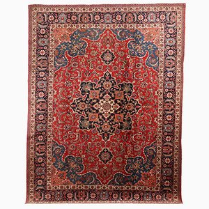 Middle Eastern Mashad Rug in Cotton & Wool Carpet