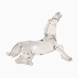 Sculpture en Verre de Cheval par Arnaldo Zanella