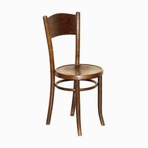 Österreichischer Vintage Küchenstuhl aus Bugholz mit hoher Rückenlehne von Thonet, 1920er