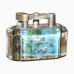 English Aquarium Table Lighter from Dunhill, 1950s