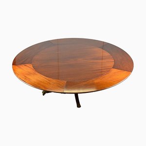 Flamed Hardwood Jupe Dining Table by William Tillman, 20th Century