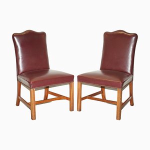 Set of Leather Spencer House Office Chairs