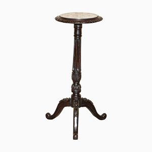 Victorian Marble Side End Lamp Table, 1880s
