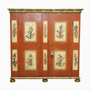 Austrian Faux Marble Hand Painted Housekeepers Cupboard, 1812