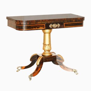 Mesa de cartas William IV Coromandel antigua, 1830