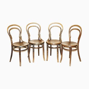 Sedie da pranzo antiche di Thonet, 1880, set di 4