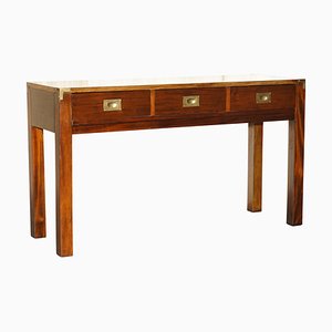 Vintage Military Campaign Console Table from Harrods Kennedy