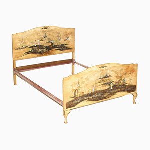 Chinese Chinoiserie Bed Frame, 1920s