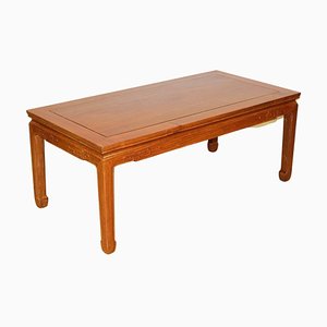 Vintage Hardwood Chinese Coffee Table on Hoof Feet