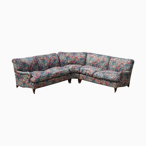 Large Vintage London Bridgewater 5 Seat Corner Sofa in Floral Fabric from Howard & Sons