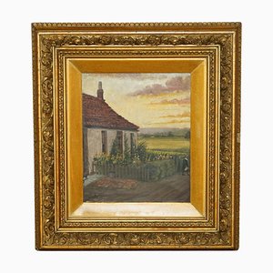 Farm Cottage, 1894, Oil on Canvas, Framed