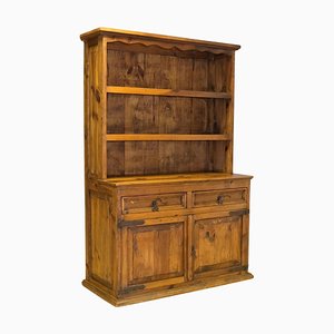 Rustic Pine Hacienda Collection Dresser with Drawers & Shelves
