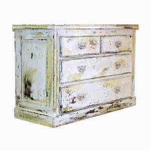 Antique Victorian Rustic Pine Chest of Drawers