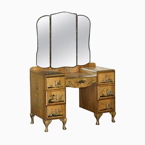 Chinese Chinoiserie Walnut Dressing Table, 1920s