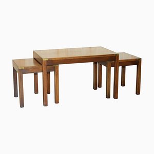 Tables Gigognes Military Campaign, Set de 3