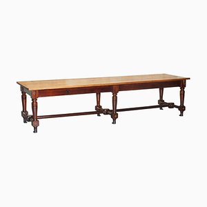 Victorian Ships Refectory Dining Table with Bronze Feet