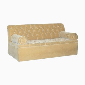 Canapé Chesterfield Bolster en Mohair et Velours de George Smith