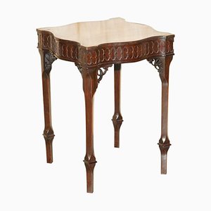 Table d'Appoint Chippendale avec Support de Bouilloire de Howard & Sons Thomas, 1880s